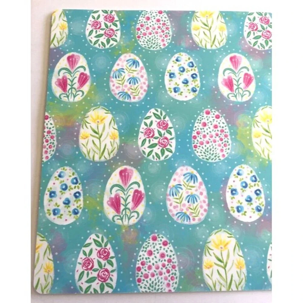 Easter Egg Placemats Vinyl Foam Back Wipe Clean Easy Care 18x13